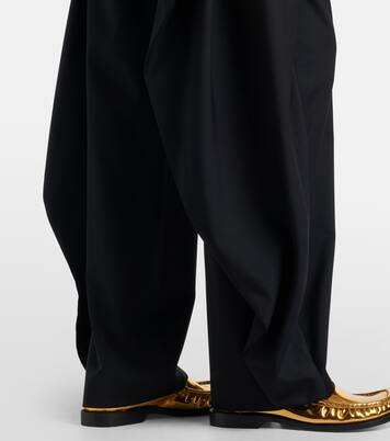 Draped wool wide-leg pants | Loewe