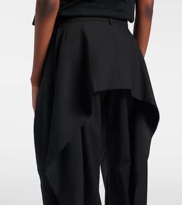 Draped wool wide-leg pants | Loewe