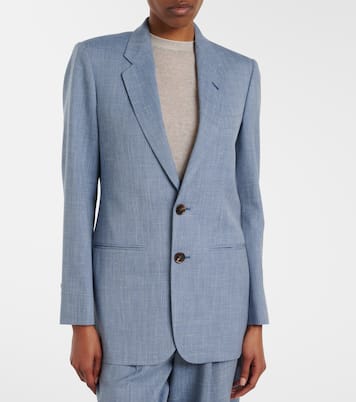 Guia wool, silk, and linen jacket | Loro Piana