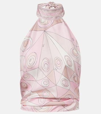 Occhi silk twill top | Pucci