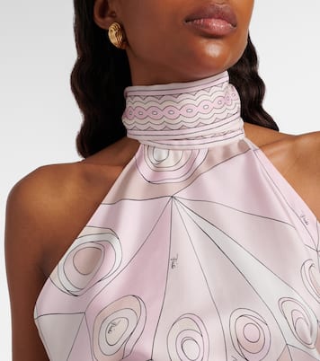 Occhi silk twill top | Pucci