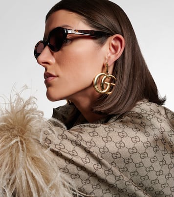 Ovale Sonnenbrille Double G | Gucci