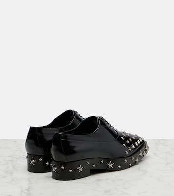 x Jimmy Choo embellished leather derby shoes | Noir Kei Ninomiya