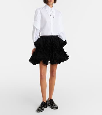 x Jimmy Choo embellished leather derby shoes | Noir Kei Ninomiya