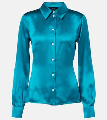 Camicia in raso di seta | Gucci