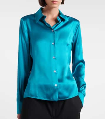 Camicia in raso di seta | Gucci