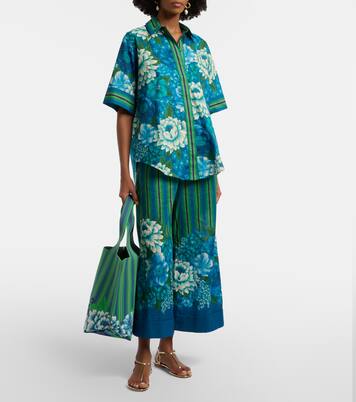 Pantaloni Margo a gamba larga in cotone | Alémais