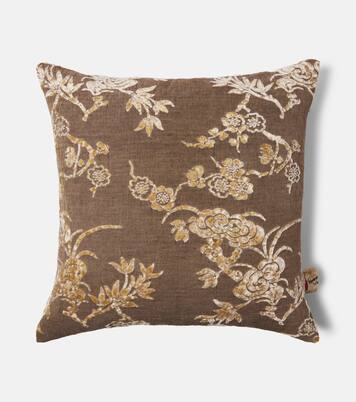 Cotognastro cotton and linen-blend cushion | The House of Lyria