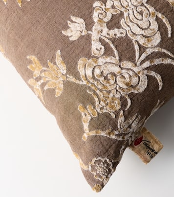 Cotognastro cotton and linen-blend cushion | The House of Lyria