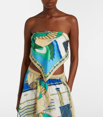 Bedrucktes Top aus Seide | Tory Burch