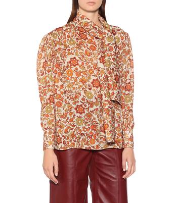 Blouse imprimée à lavallière | Dodo Bar Or