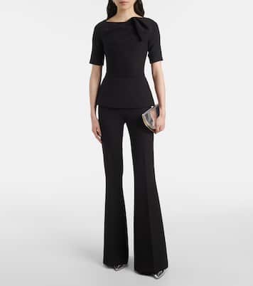 Halluana high-rise flared pants | Safiyaa