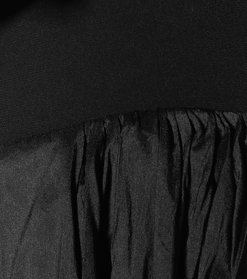 Robe midi Attentive Ruffle en crêpe et soie asymétrique | Maticevski