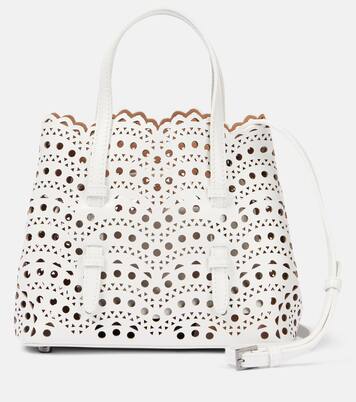 Le Mina 25 Vienne Wave leather tote bag | Alaïa