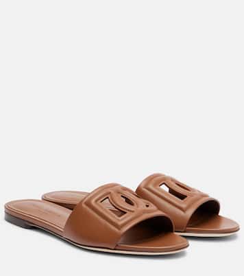 DG leather slides | Dolce&Gabbana