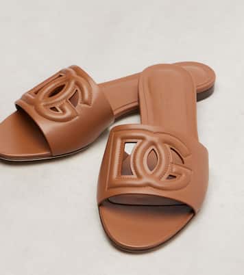 DG leather slides | Dolce&Gabbana