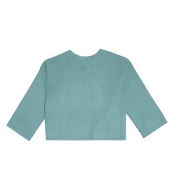 Cropped cotton cardigan | Il Gufo