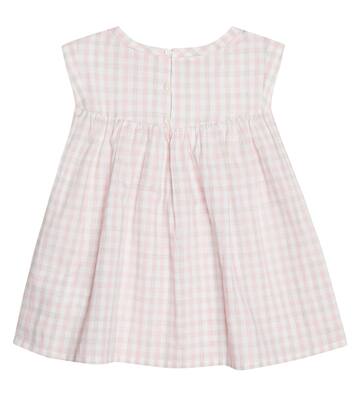 Armonie checked cotton and linen top | Bonpoint