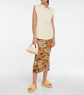 Lyrah quilted platform sandals | Stand Studio