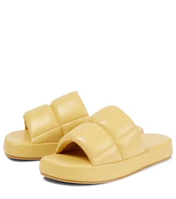 Lyrah quilted platform sandals | Stand Studio