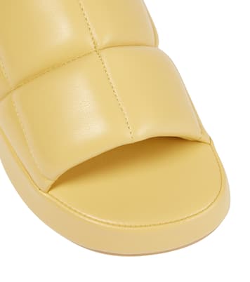 Lyrah quilted platform sandals | Stand Studio