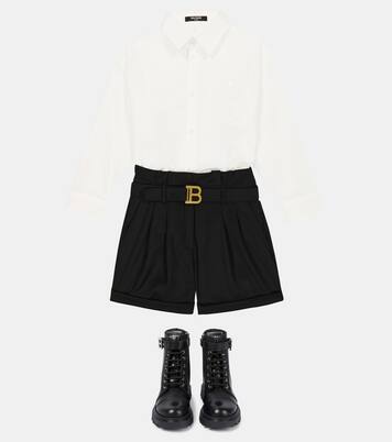 Wool shorts | Balmain Kids