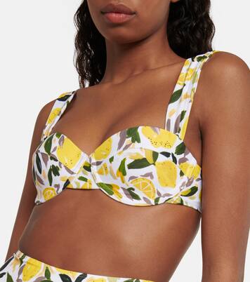 Haut de bikini Amarilla imprimé | Rebecca Vallance
