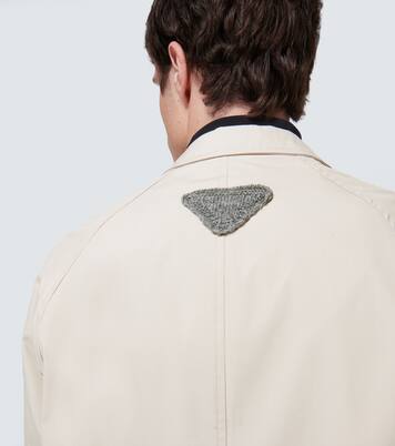Cotton-blend overcoat | Prada