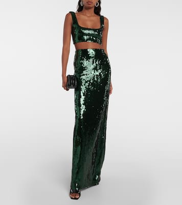 Top Beating Heart mit Pailletten | Galvan