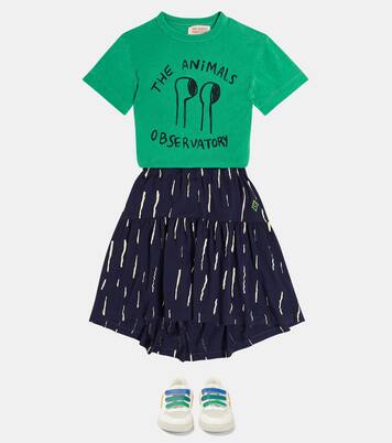 Gonna Bird in cotone con stampa | The Animals Observatory