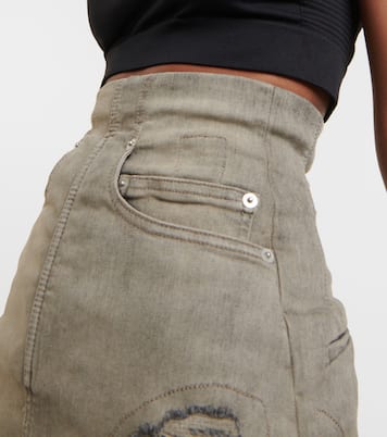 DRKSHDW High-Rise-Jeansshorts | Rick Owens