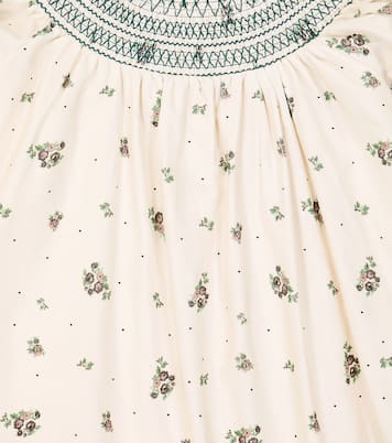 Carla floral cotton corduroy dress | C'era Una Volta