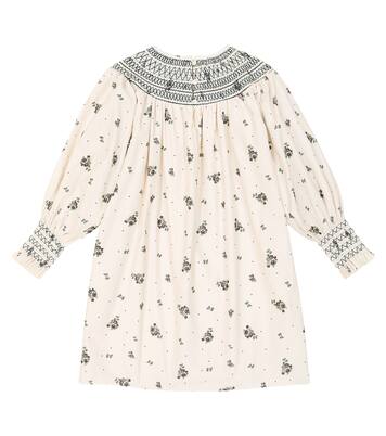 Carla floral cotton corduroy dress | C'era Una Volta