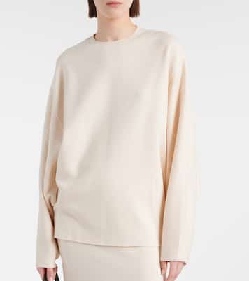 Pull oversize en laine et coton mélangés | Fforme