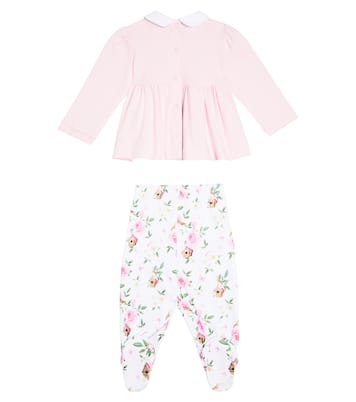 Baby floral top and footed pants set | Monnalisa