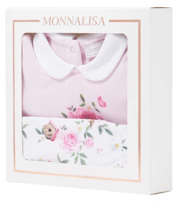 Baby floral top and footed pants set | Monnalisa