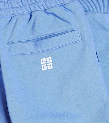 Logo cotton-blend jersey sweatpants | Givenchy Kids