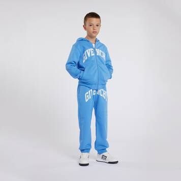 Logo cotton-blend jersey sweatpants | Givenchy Kids