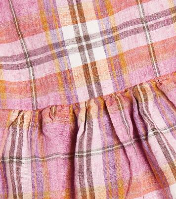 Baby - Abito in lino a quadri | Il Gufo