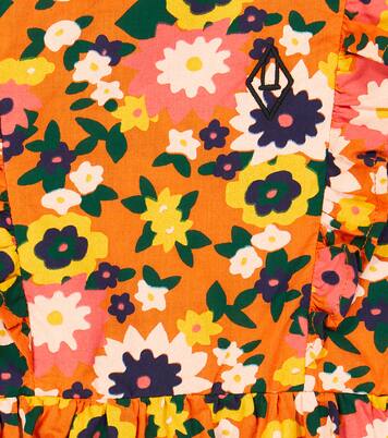 Baby Meerkat floral cotton playsuit  | The Animals Observatory