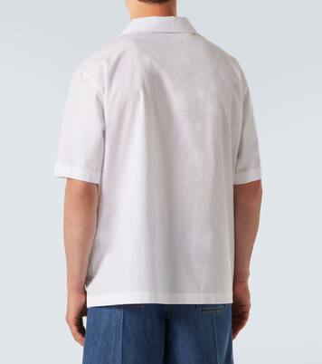 Embroidered cotton poplin bowling shirt | Valentino