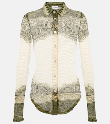 Bedrucktes Hemd aus Mesh | Jean Paul Gaultier