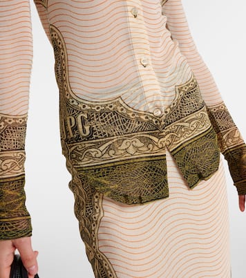 Bedrucktes Hemd aus Mesh | Jean Paul Gaultier