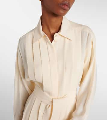 Hemdblusenkleid Lorely aus Georgette | Loro Piana