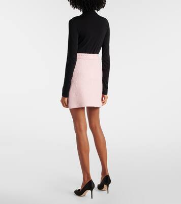 High-Rise-Minirock aus einem Wollgemisch | Giambattista Valli