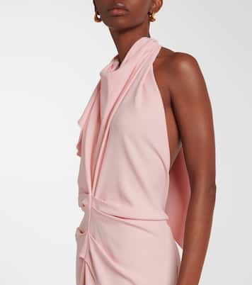 Robe midi en crêpe | Victoria Beckham