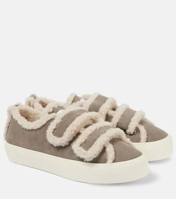 Sneakers in suede con shearling | Inuikii