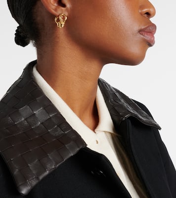 Boucles d’oreilles Knot en argent sterling plaqué or | Bottega Veneta