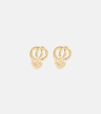 Boucles d’oreilles Knot en argent sterling plaqué or | Bottega Veneta