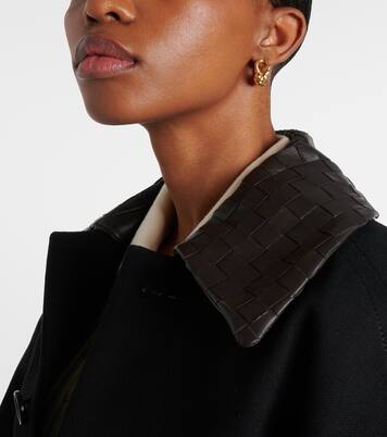 Boucles d’oreilles Knot en argent sterling plaqué or | Bottega Veneta